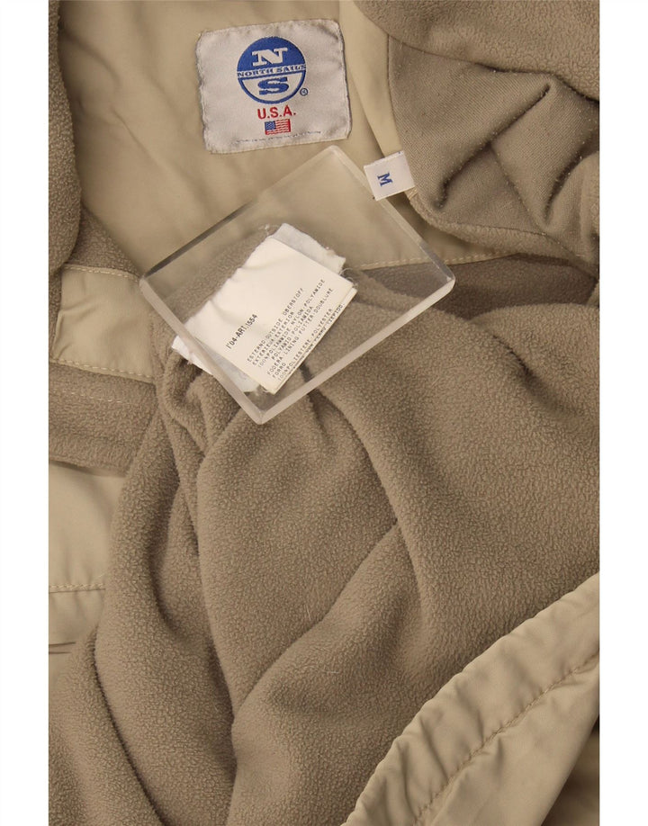North Sails Mens Windbreaker Jacket UK 38 Medium Beige Polyamide