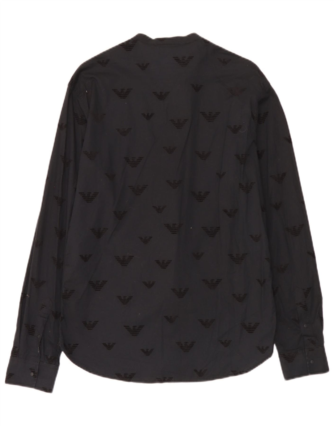 Emporio Armani Mens Graphic Shirt Large Black Cotton