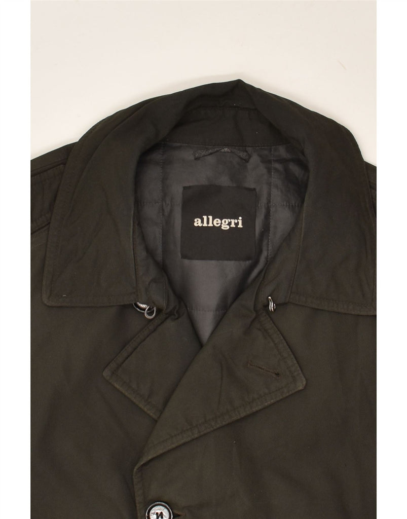 ALLEGRI Mens Overcoat UK 40 Large Green | Vintage Allegri | Thrift | Second-Hand Allegri | Used Clothing | Messina Hembry 