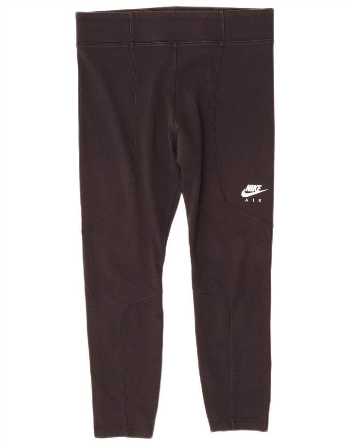 Nike Womens Crop Leggings UK 14 Large  Black Polyester