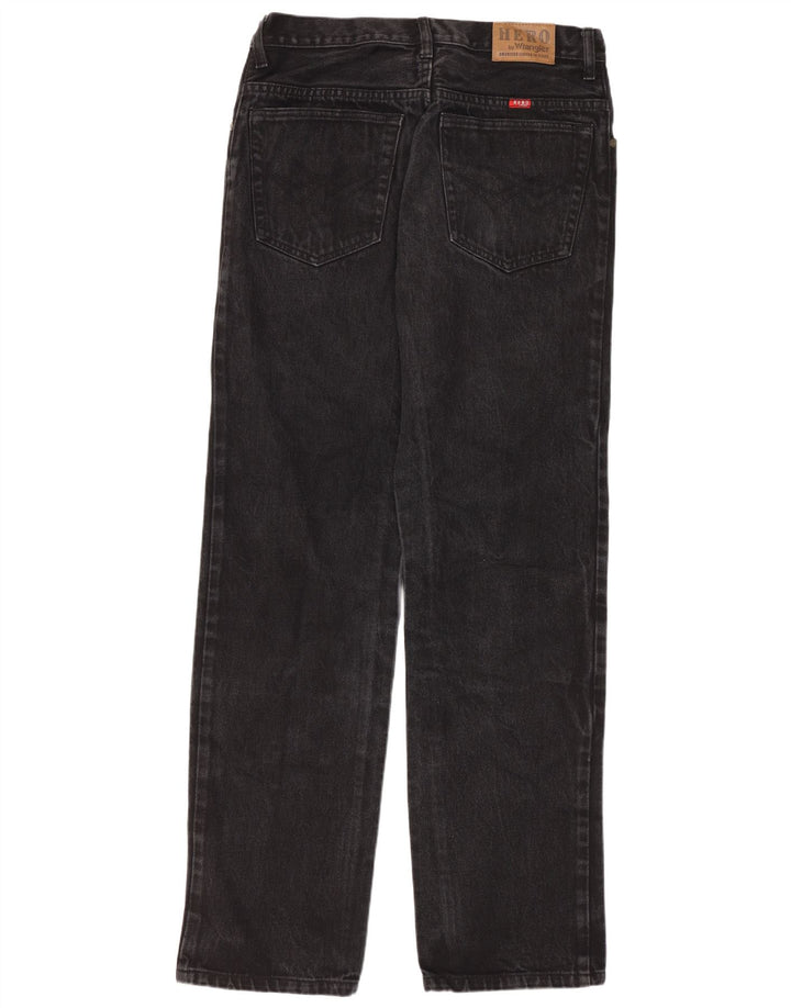 Wrangler Mens Hero Regular Straight Jeans W34 L34 Black Cotton