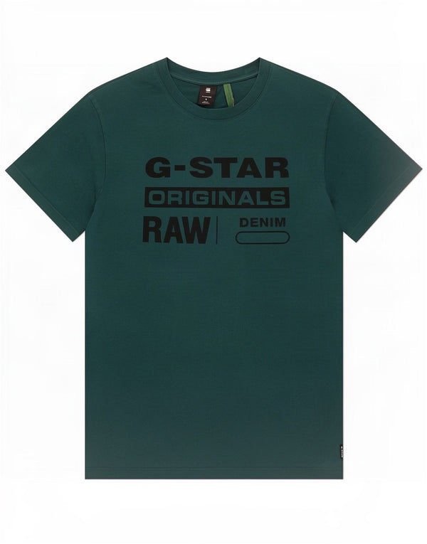 G-Star Mens Graphic T-Shirt Top Small Green