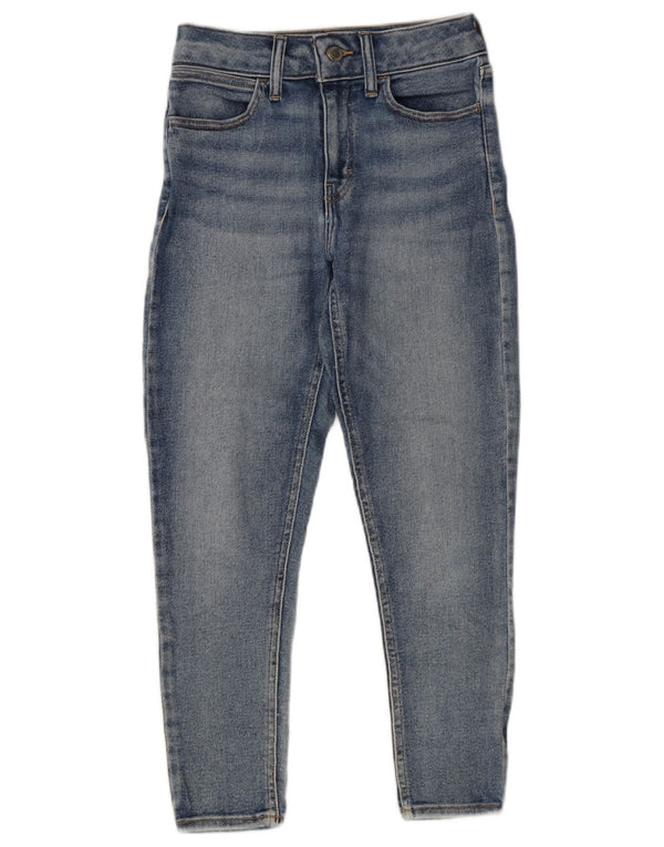 Topshop Womens Petite Crop Skinny Jeans W28 L24 Blue Cotton