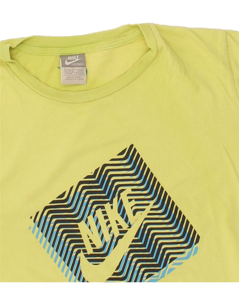 PUMA Mens Graphic T-Shirt Top Small Yellow | Vintage Puma | Thrift | Second-Hand Puma | Used Clothing | Messina Hembry 