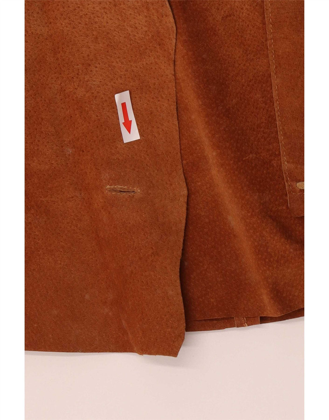 J.J.Scott Womens Leather Jacket IT 48 XL Brown Colourblock