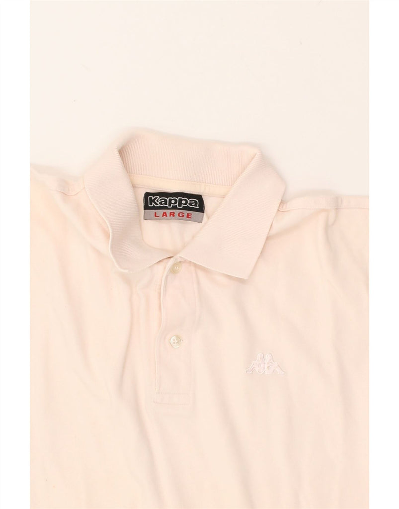 KAPPA Mens Polo Shirt Large Pink Cotton | Vintage Kappa | Thrift | Second-Hand Kappa | Used Clothing | Messina Hembry 