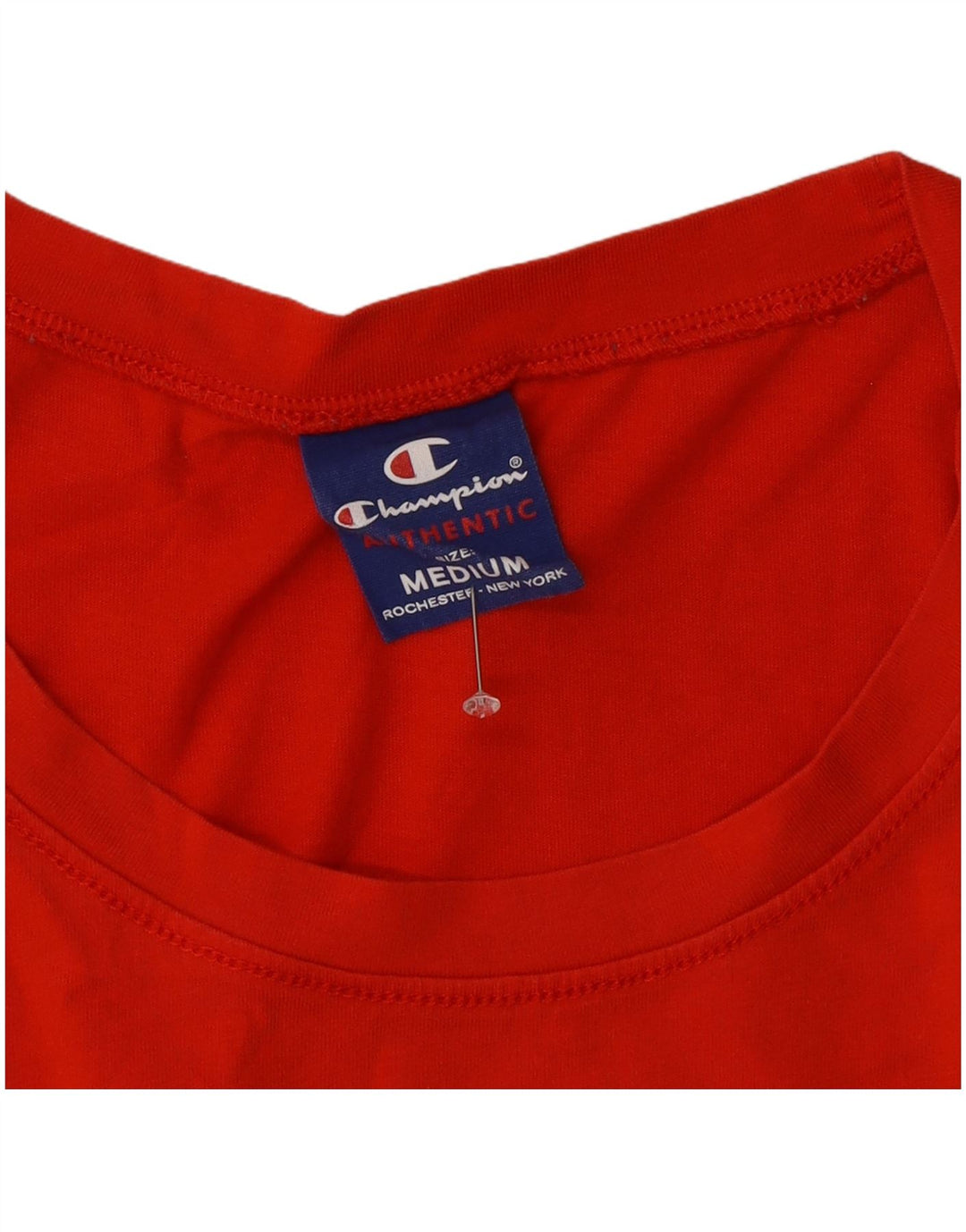 Champion Womens Graphic T-Shirt Top UK 14 Medium Red