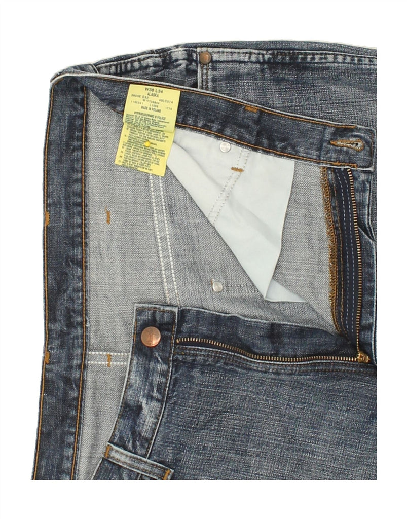 WRANGLER Mens Alaska Straight Jeans W38 L34 Blue Cotton Vintage Wrangler and Second-Hand Wrangler from Messina Hembry 