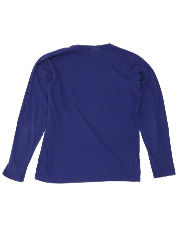 Lacoste Boys Top Long Sleeve 15-16 Years Blue Cotton