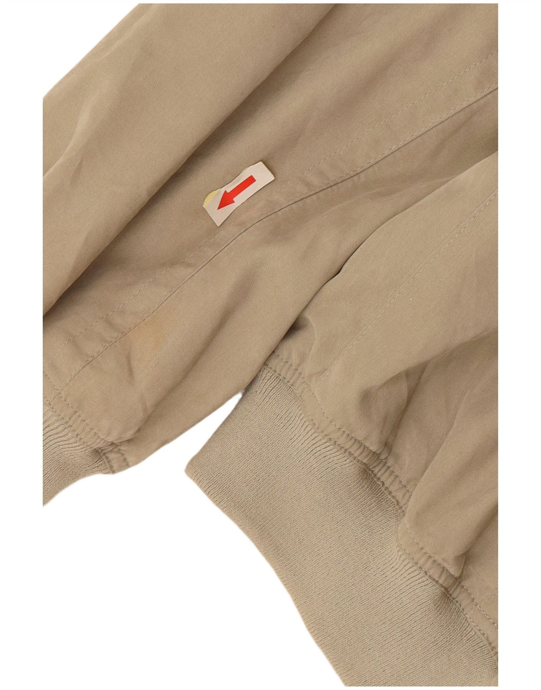 Navigare Mens Bomber Jacket UK 42 XL Beige Viscose