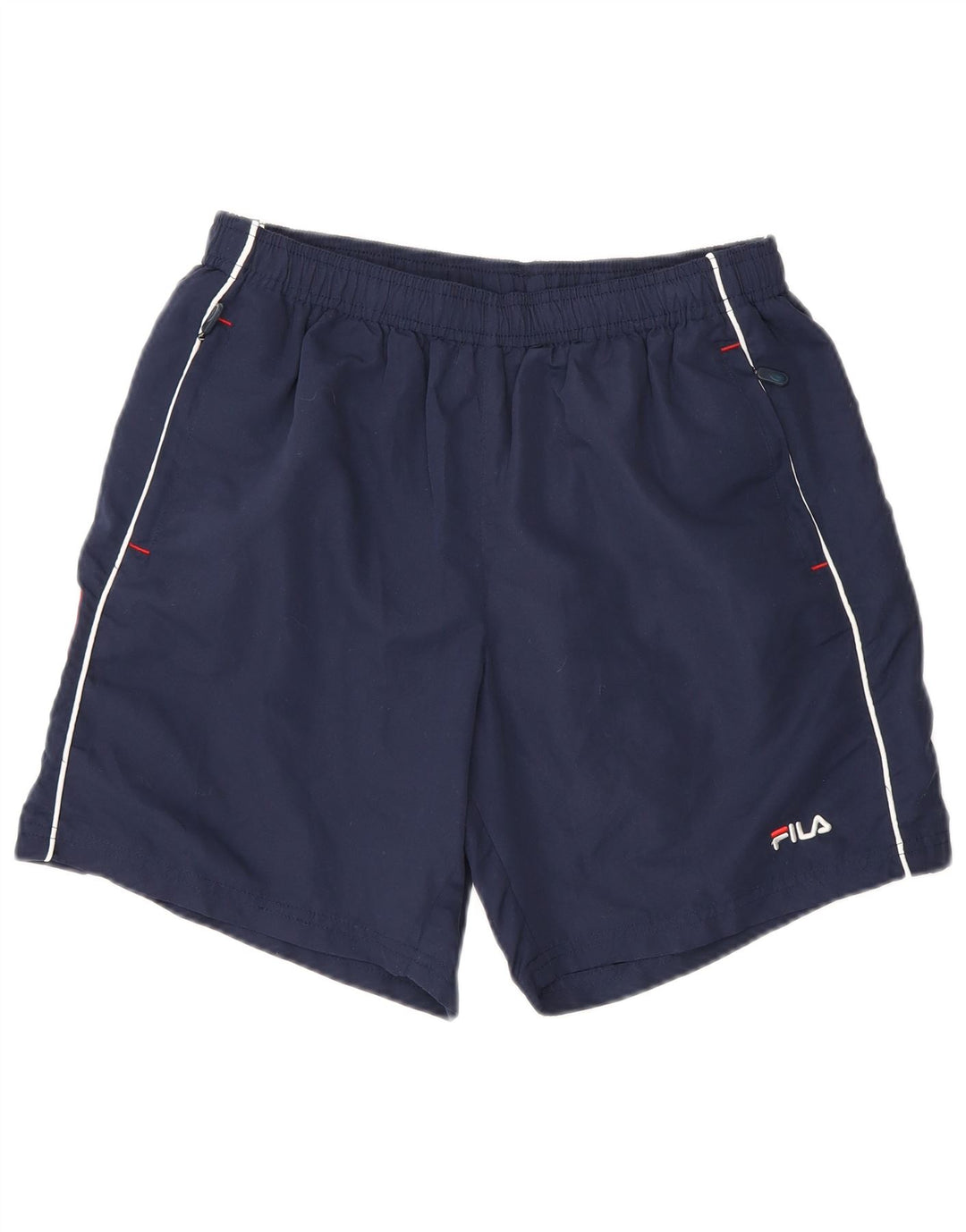 Fila Boys Graphic Sport Shorts 13-14 Years XL Navy Blue Polyester