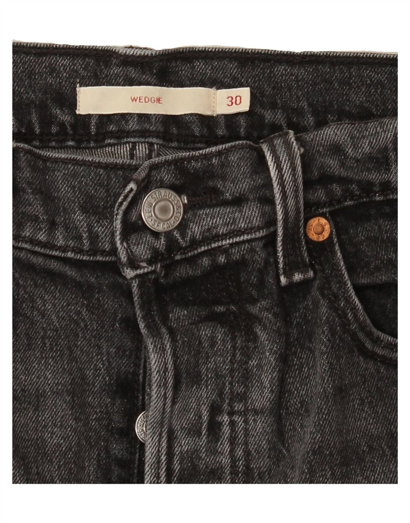 LEVI'S Womens Wedgie Cropped Jeans W30 L26 Grey Cotton Vintage Levi's and Second-Hand Levi's from Messina Hembry 