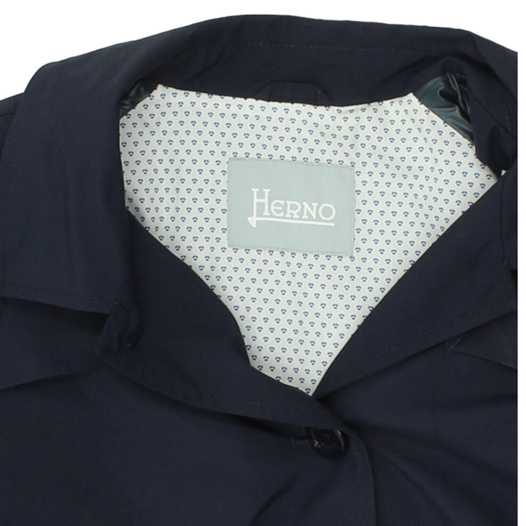 Herno Girls Navy Blue Overcoat | Vintage High End Luxury Designer Kids Coat VTG | Vintage Messina Hembry | Thrift | Second-Hand Messina Hembry | Used Clothing | Messina Hembry 