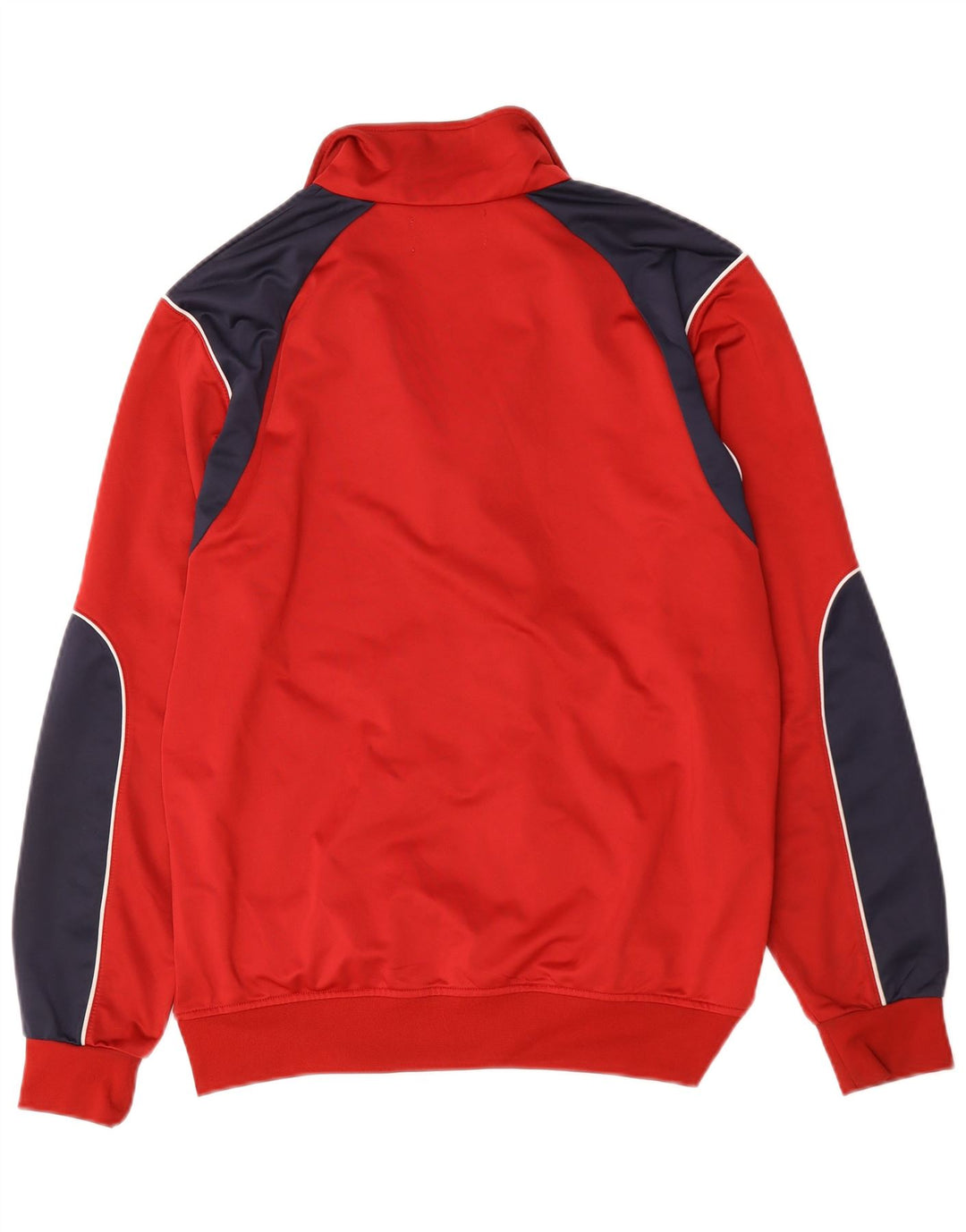 Kappa Mens Tracksuit Top Jacket Large Red Colourblock Polyester