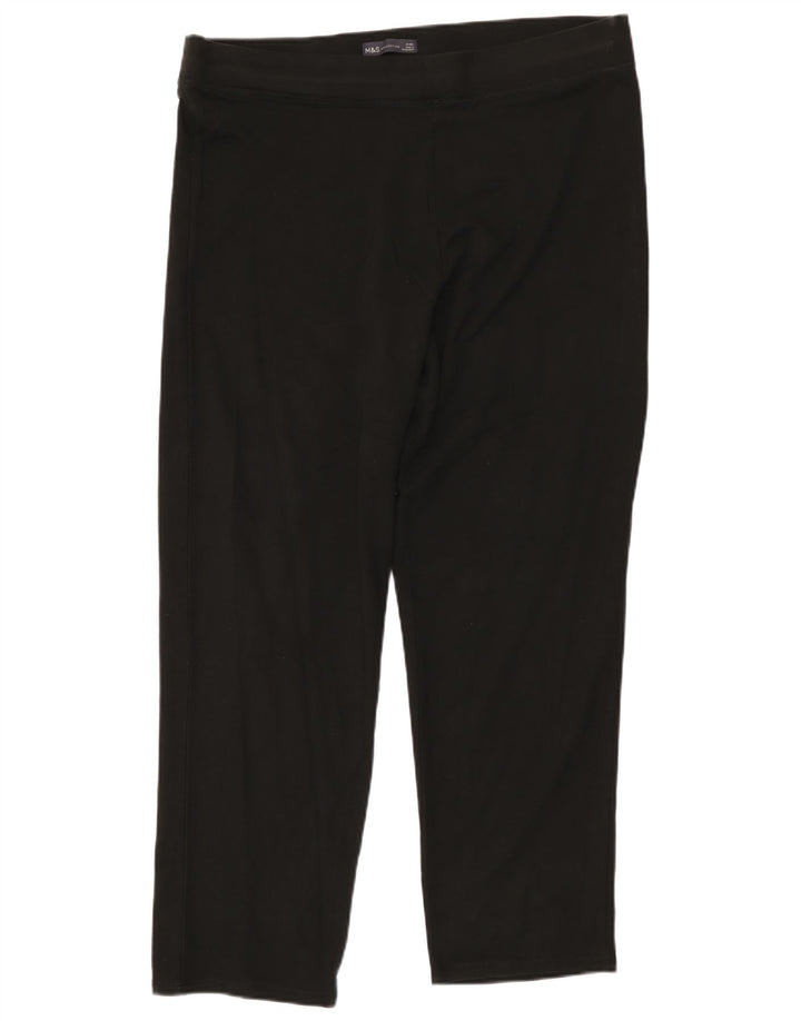 Marks & Spencer Womens Leggings UK 20 2XL Black Cotton