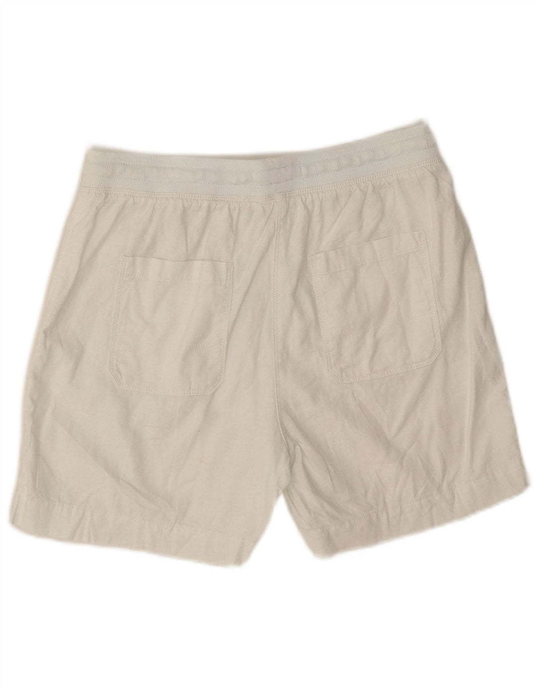 MARKS & SPENCER Womens Chino Shorts UK 10 Small W28 White Colourblock