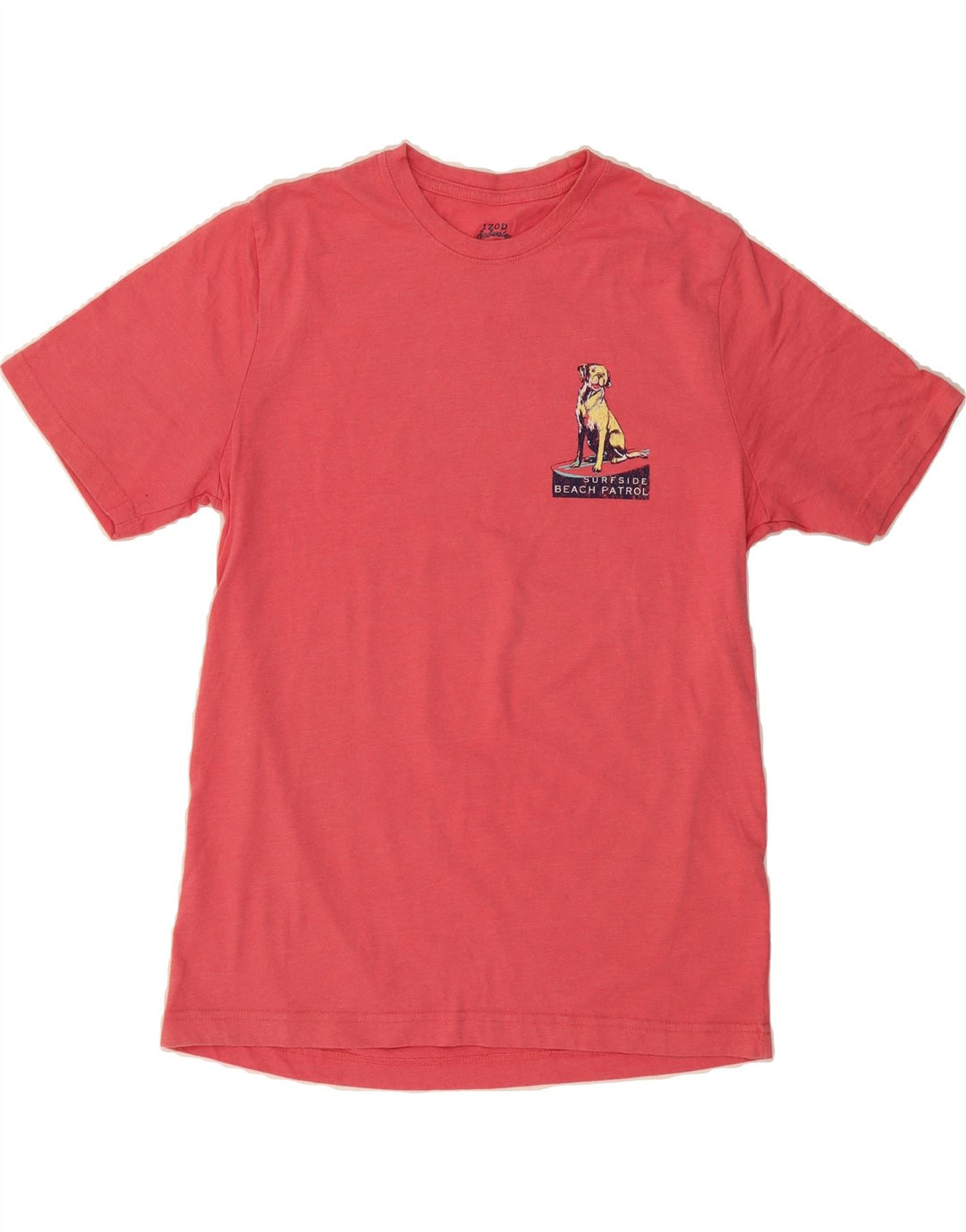 IZOD Mens Salt Water Graphic T-Shirt Top Medium Pink Cotton Vintage Izod and Second-Hand Izod from Messina Hembry 