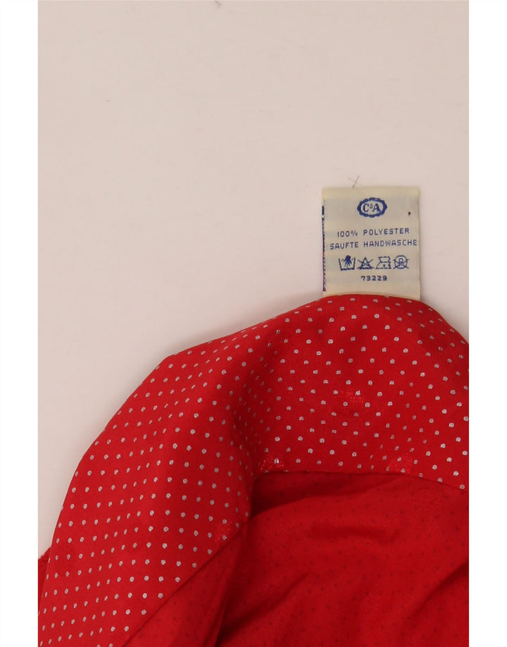 YESSICA Womens Oversized Shirt Blouse EU 40 Medium Red Spotted Polyester