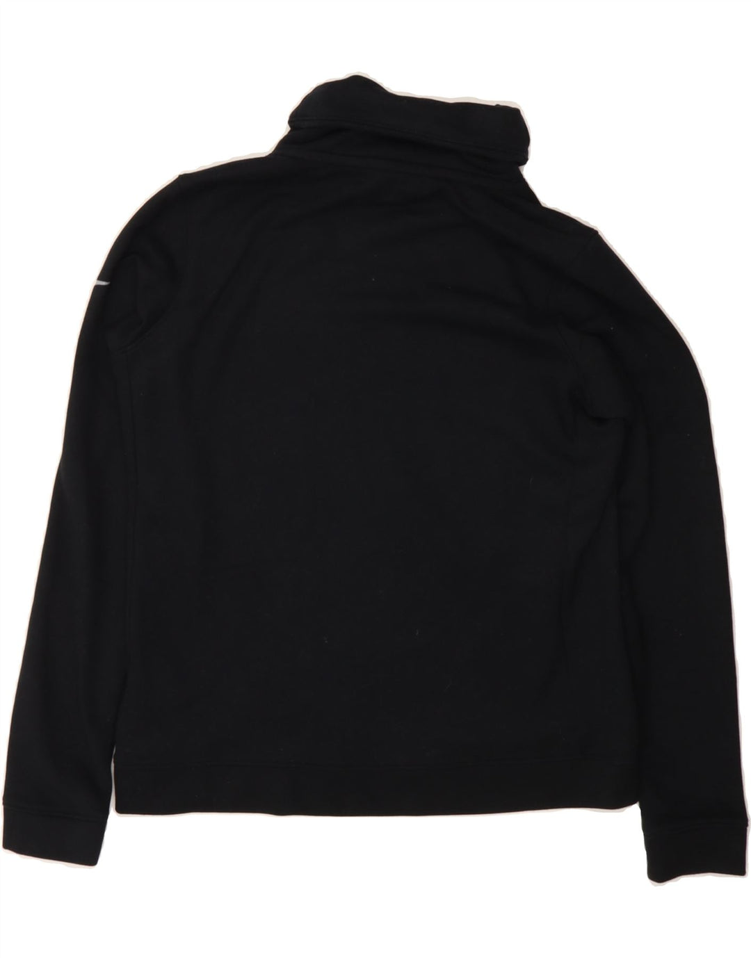 NIKE Mens Graphic Roll Neck Sweatshirt Jumper Small Black Polyester Vintage Nike and Second-Hand Nike from Messina Hembry 