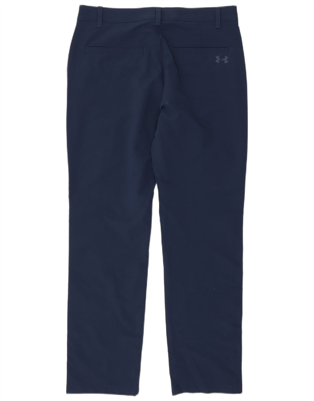 Under Armour Mens Straight Chino Trousers W34 L32 Navy Blue Polyester