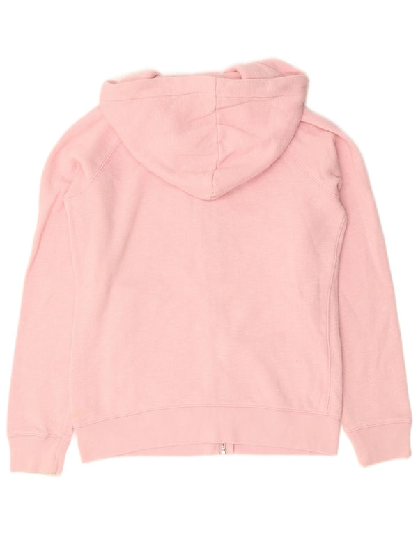 Jack Wills Womens Zip Hoodie Sweater UK 12 Medium Pink Cotton