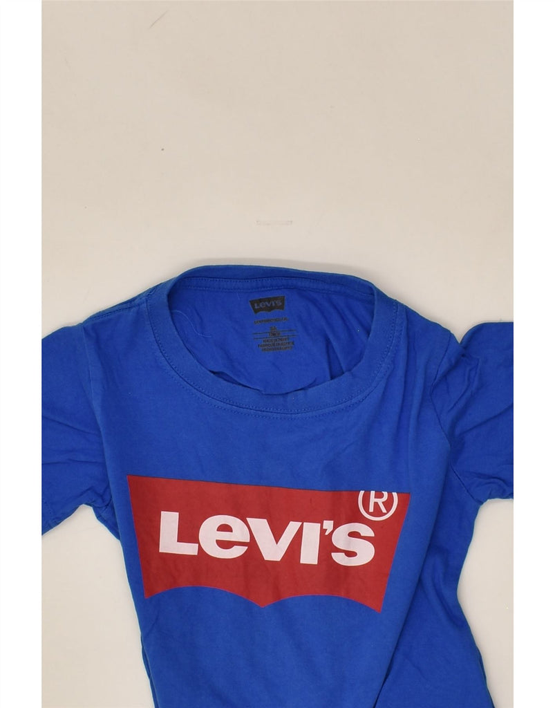 LEVI'S Boys Graphic T-Shirt Top 7-8 Years Blue Cotton | Vintage Levi's | Thrift | Second-Hand Levi's | Used Clothing | Messina Hembry 