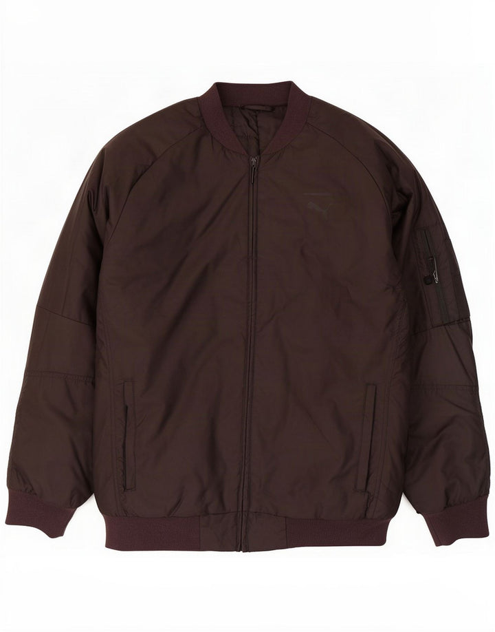 Puma Mens Padded Jacket UK 38 Medium Black Polyester