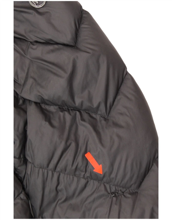 MICHAEL KORS Womens Hooded Padded Coat UK 18 XL Grey Nylon