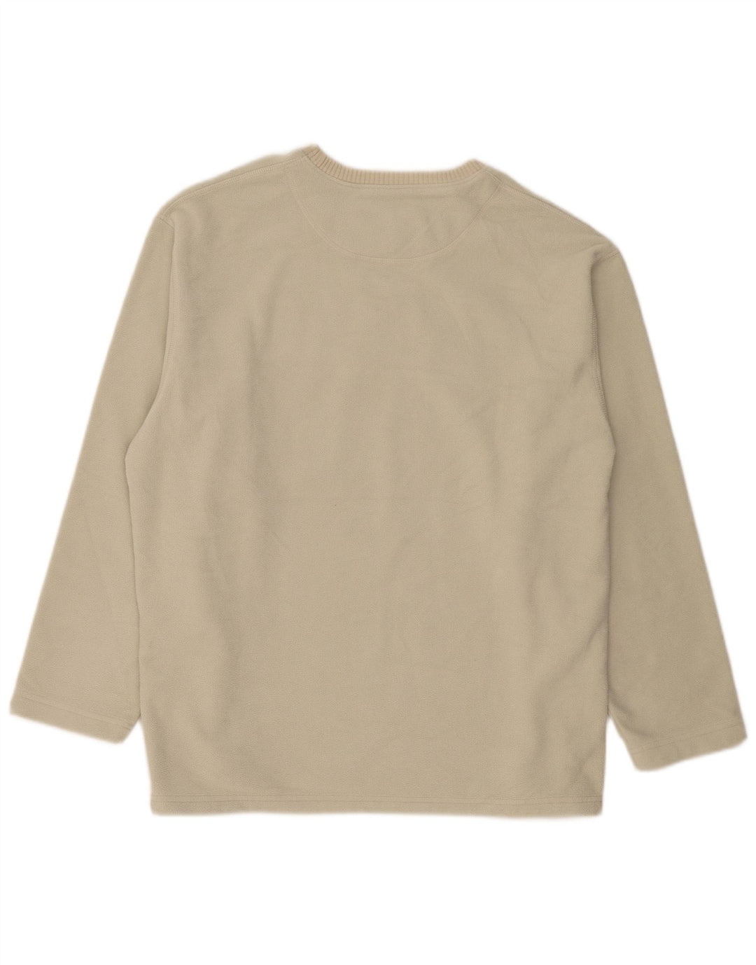 Marks & Spencer Mens Fleece Jumper XL Beige Polyester
