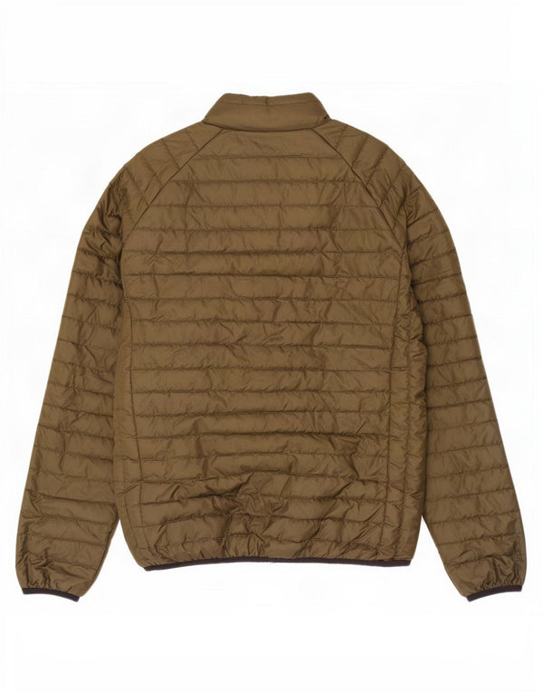 Superdry Mens Padded Jacket UK 38 Medium Khaki Polyester
