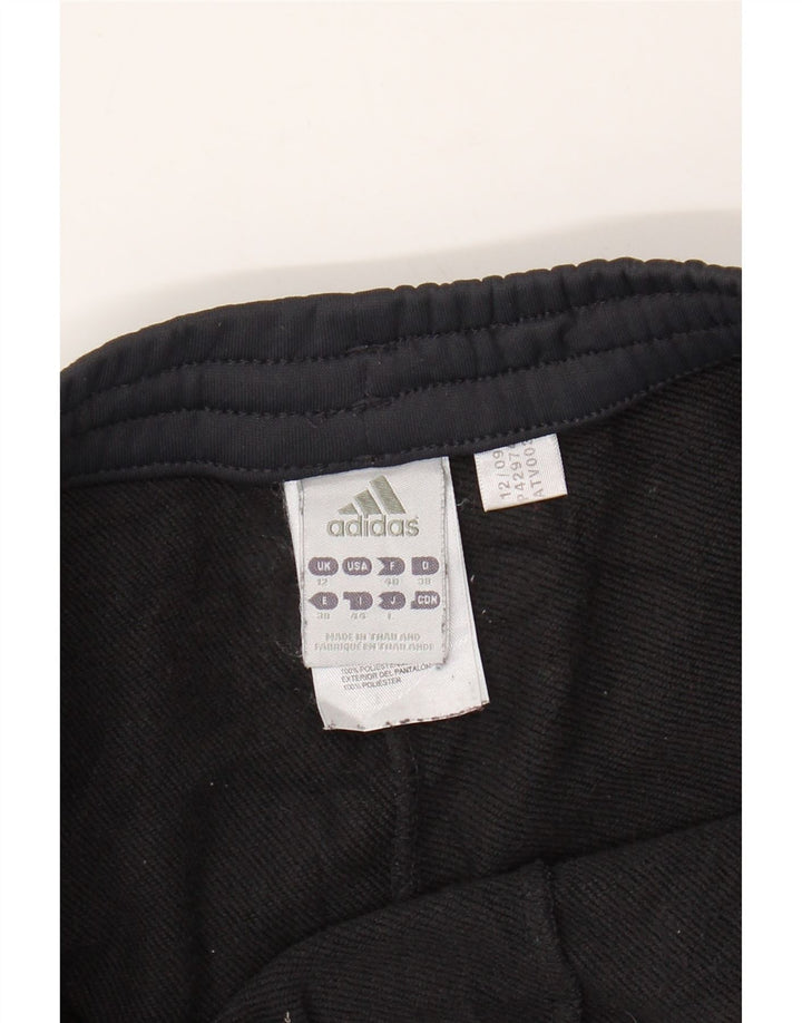 Adidas Womens Tracksuit Trousers Joggers UK 12 Medium Grey Polyester