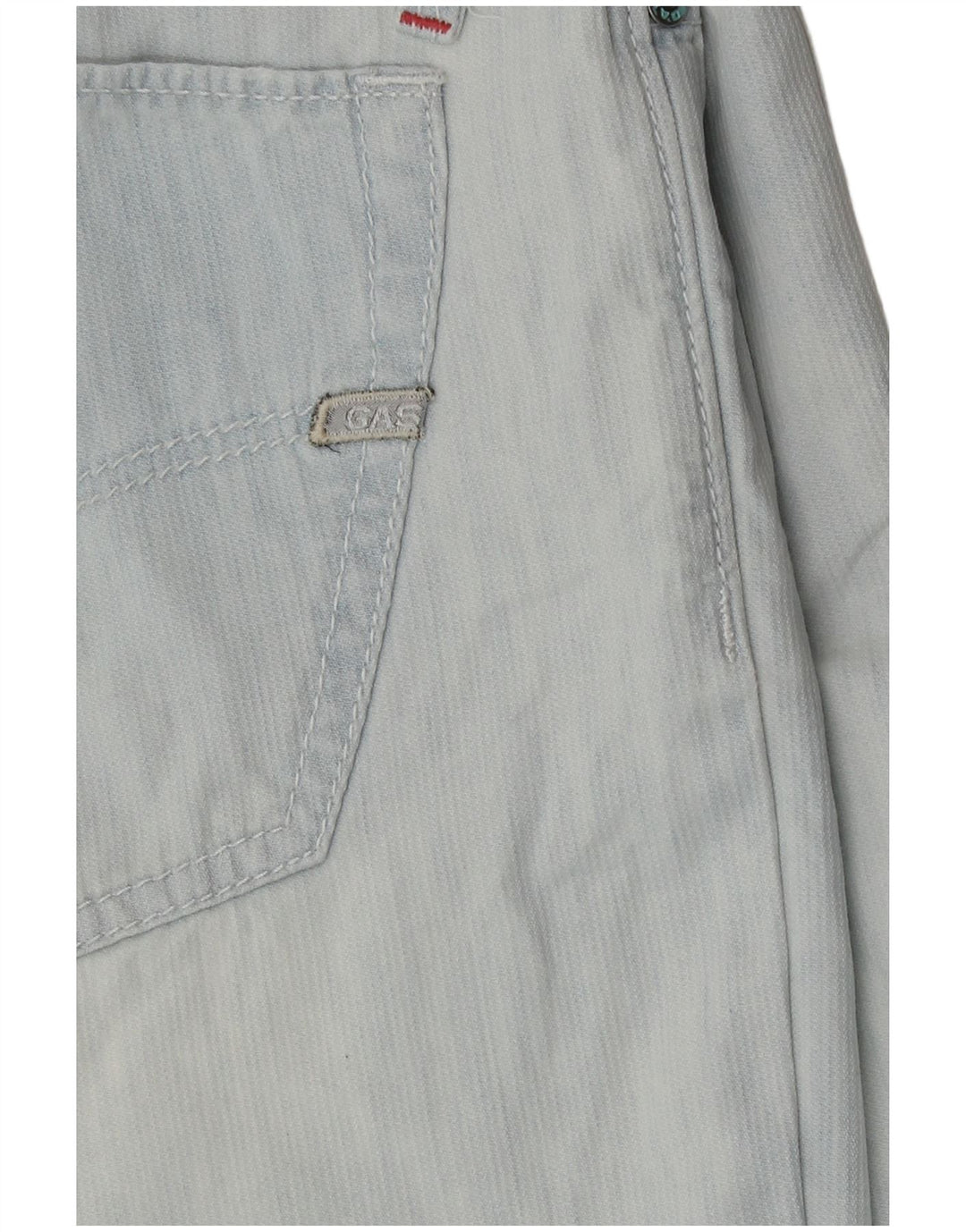 Gas Mens Denim Shorts W29 Medium Blue Cotton