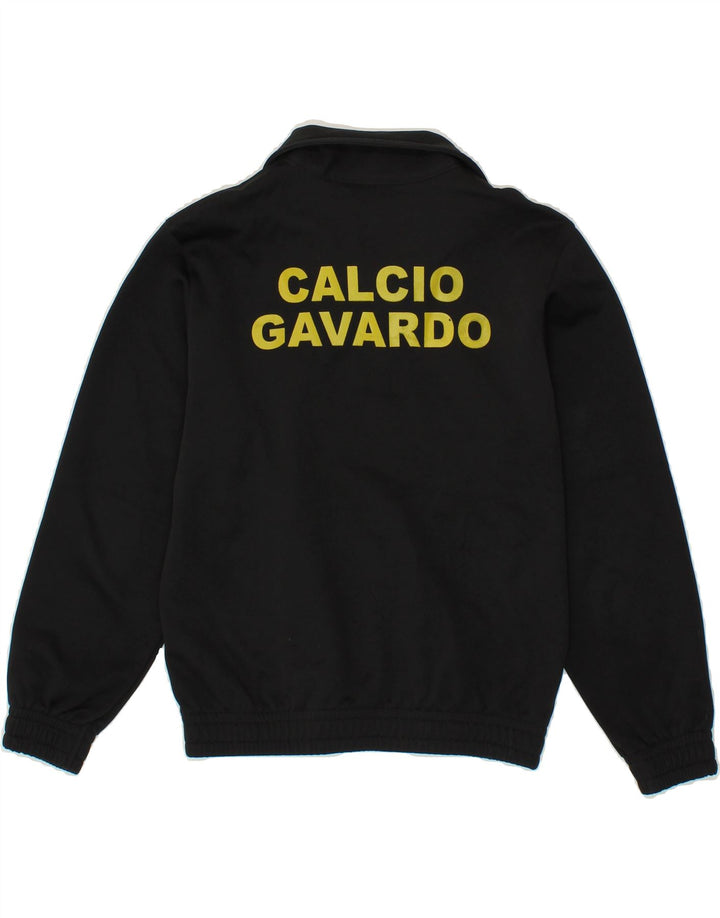 LOTTO Boys Graphic Zip Neck Sweatshirt Jumper 9-10 Years Small Black Vintage Lotto and Second-Hand Lotto from Messina Hembry 