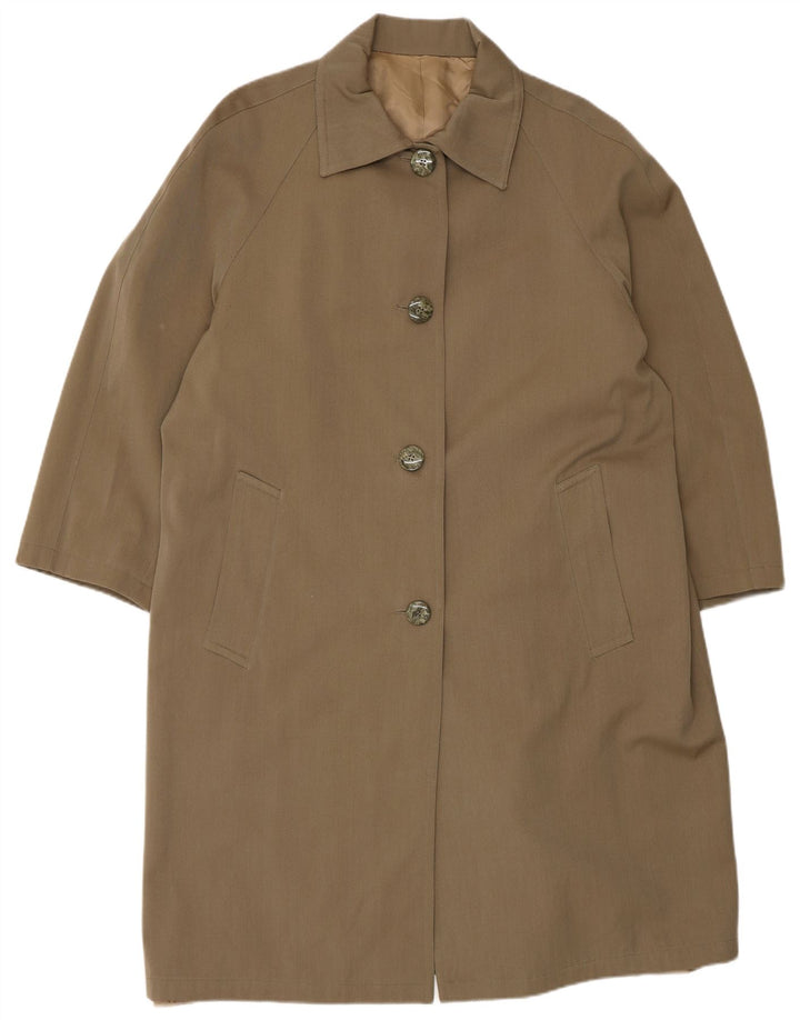 Vintage Womens Oversized Overcoat UK 18 XL Brown