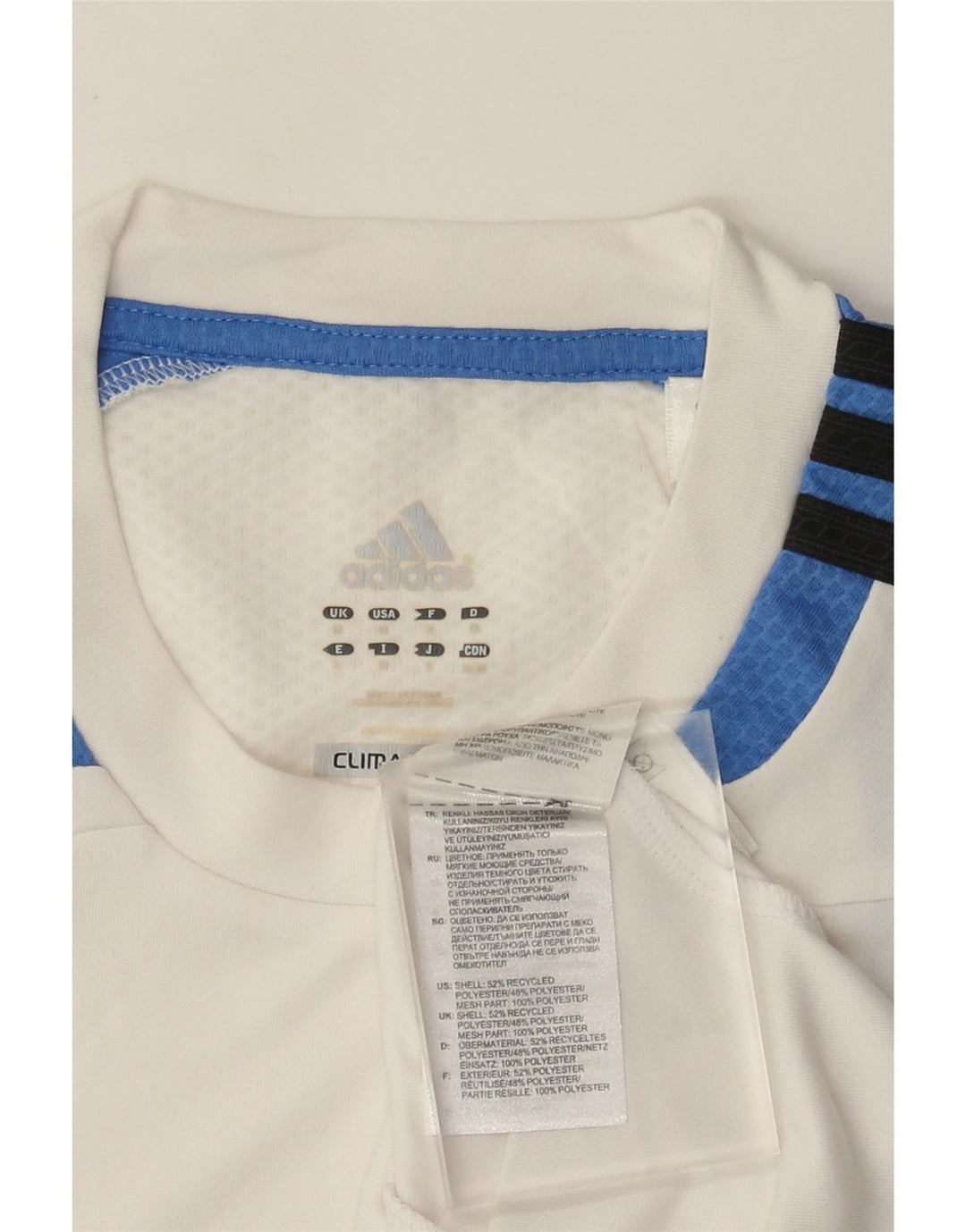 Adidas Mens Climacool Vest Top Medium White Colourblock Polyester
