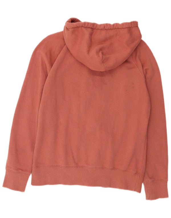 Tom Joule Womens Zip Hoodie Sweater UK 14 Large Pink Cotton