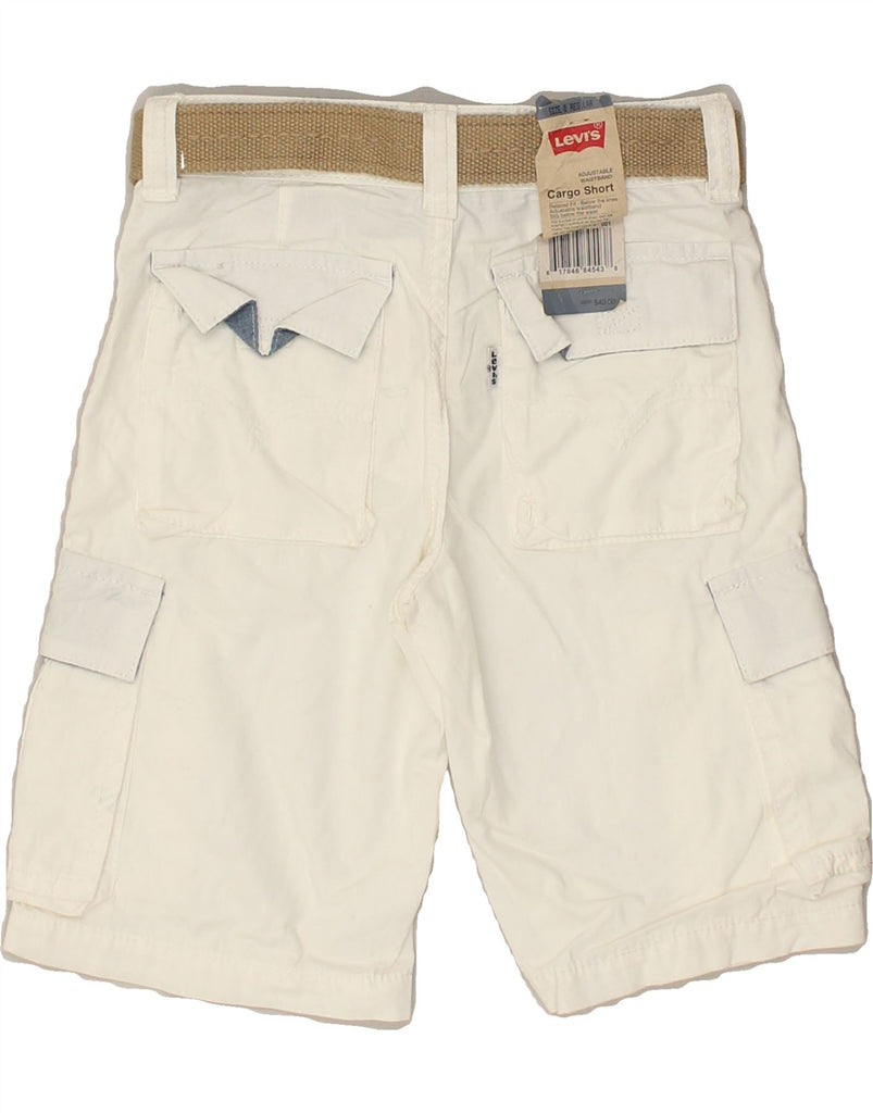 LEVI'S Boys Cargo Shorts 5-6 Years W22  White Cotton | Vintage Levi's | Thrift | Second-Hand Levi's | Used Clothing | Messina Hembry 