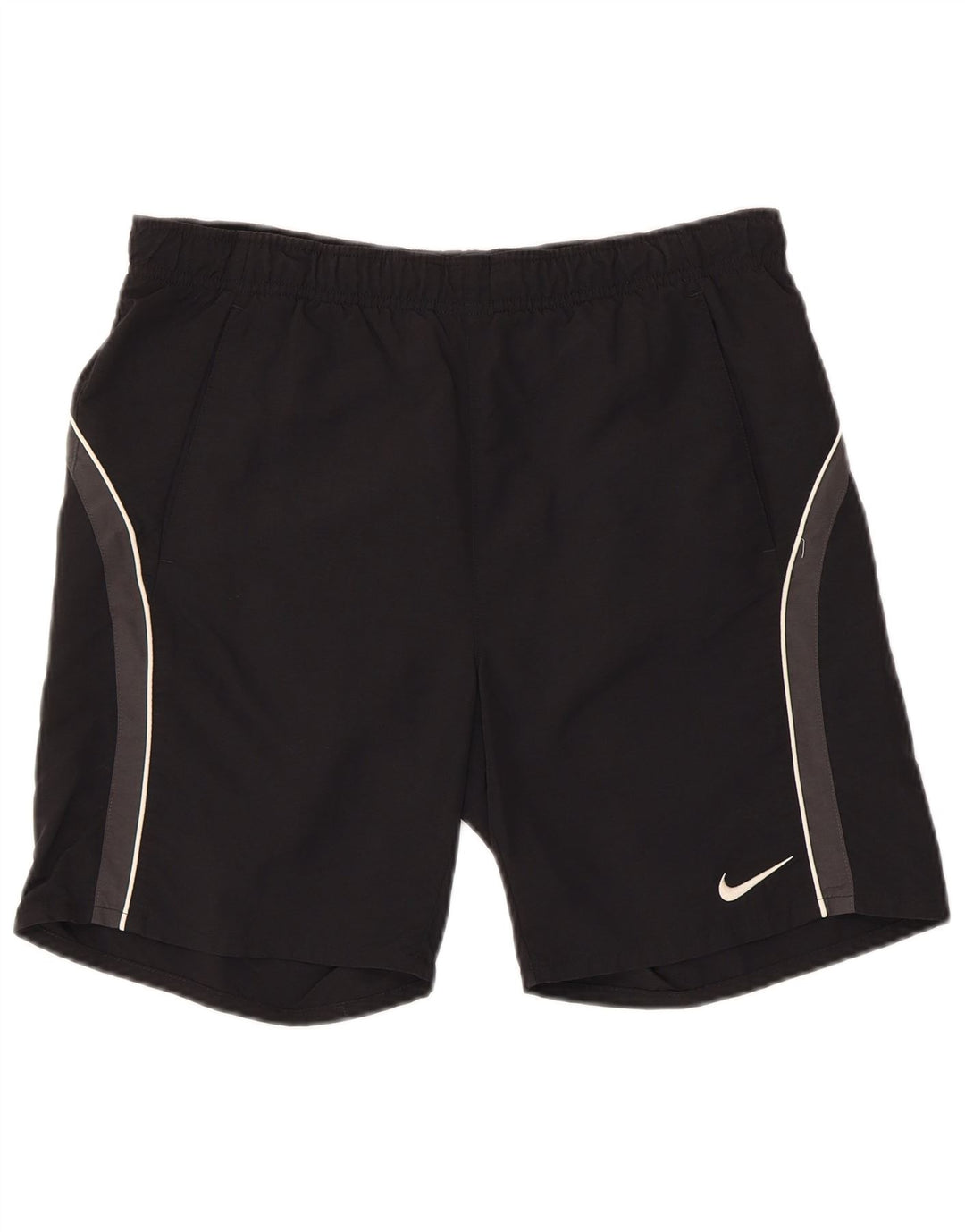 NIKE Mens Graphic Sport Shorts Small  Black Nylon