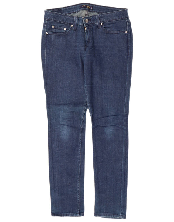 Levi's Womens 524 Super Low Slim Jeans US 7 Medium W32 L31 Blue Cotton