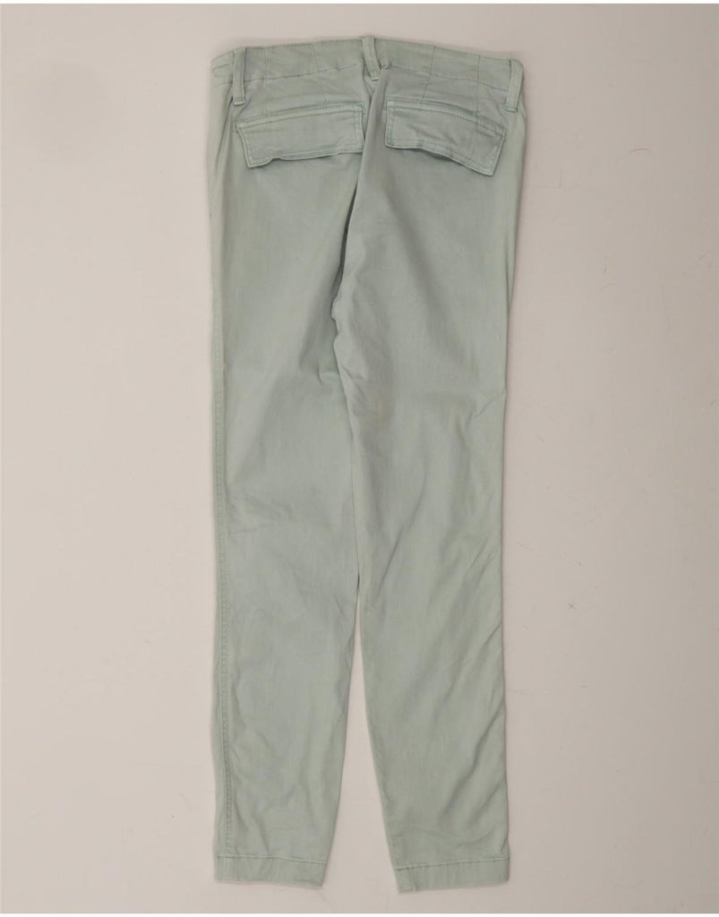 J. CREW Womens Skinny Chino Trousers W27 L27 Green Cotton Vintage J. Crew and Second-Hand J. Crew from Messina Hembry 