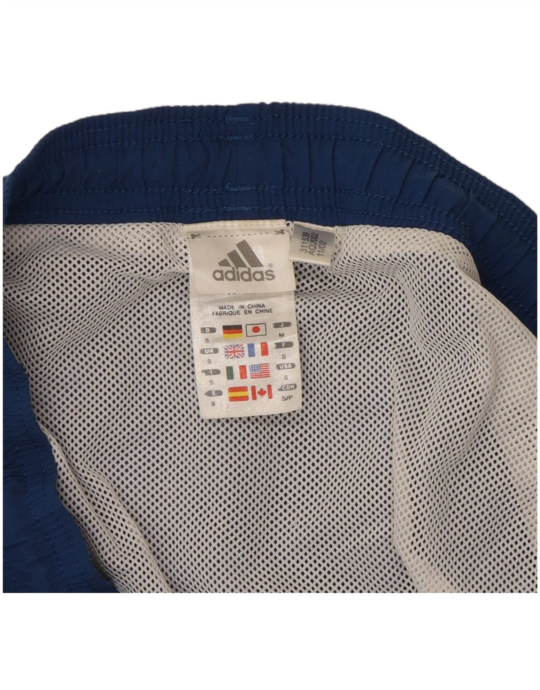 Adidas Mens Sport Shorts Small Blue Polyamide