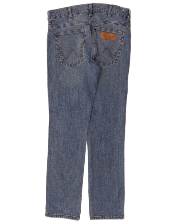Wrangler Womens Larston Tapered Slim Jeans W29 L32 Blue Cotton