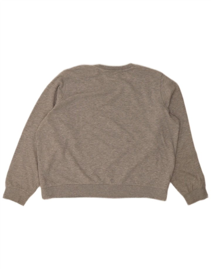 Marks & Spencer Womens Oversized Sweatshirt Jumper UK 18 XL Grey Flecked