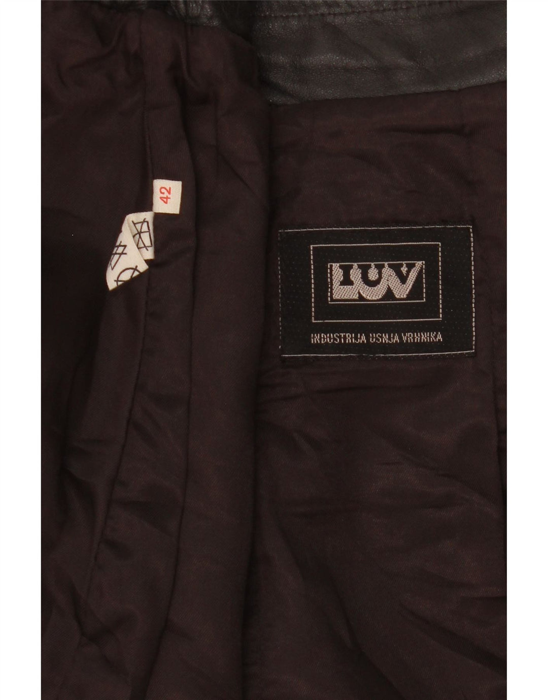 Vintage Womens Leather Skirt IT 42 Medium W27  Black