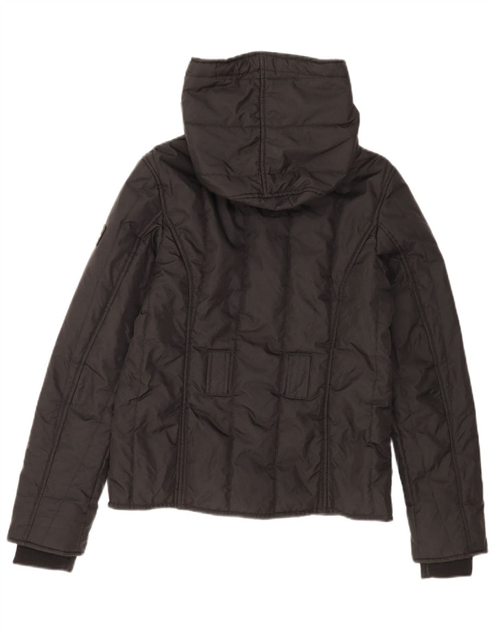 Refrigiwear Womens Hooded Padded Jacket UK 14 Large Black Polyamide