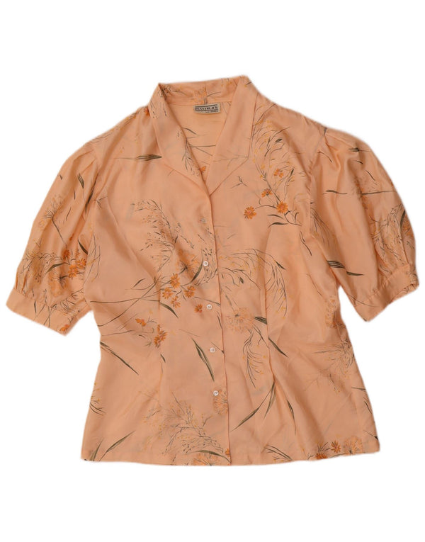 Penny Black Womens Short Sleeve Shirt Blouse IT 46 Large Pink Floral
