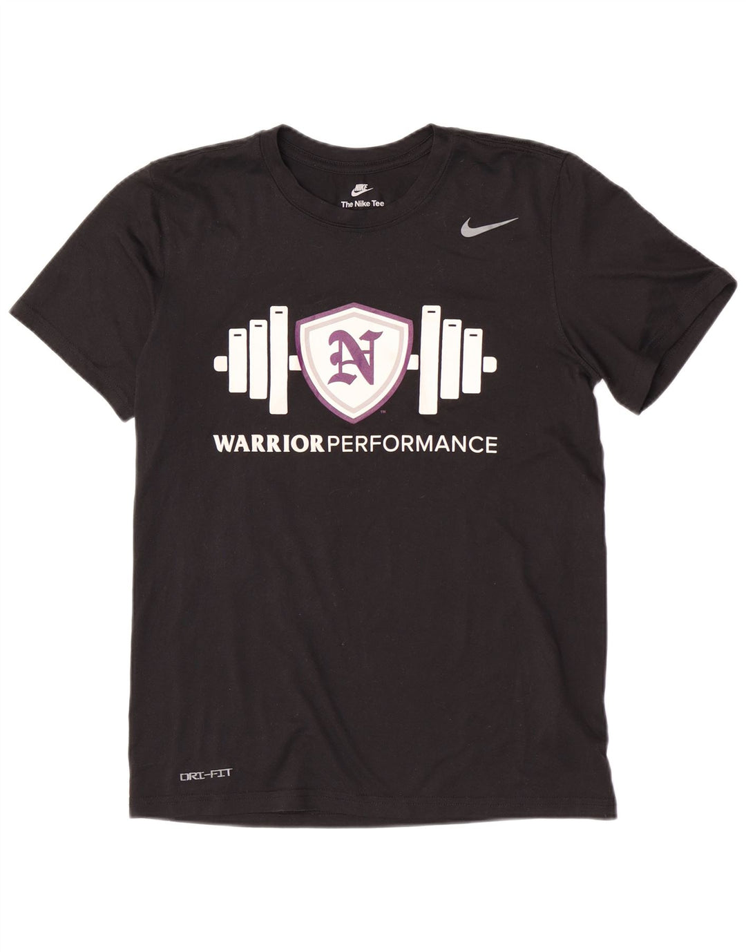 Nike Mens Dri Fit Graphic T-Shirt Top Small Black Polyester
