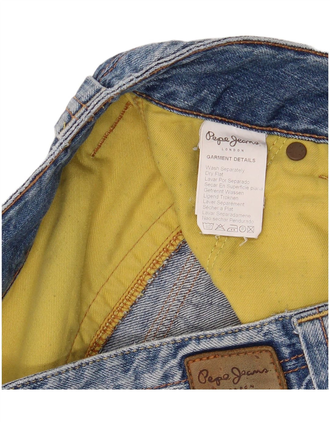 PEPE Jeans Mens Denim Bermuda Shorts W31 Medium Blue Cotton