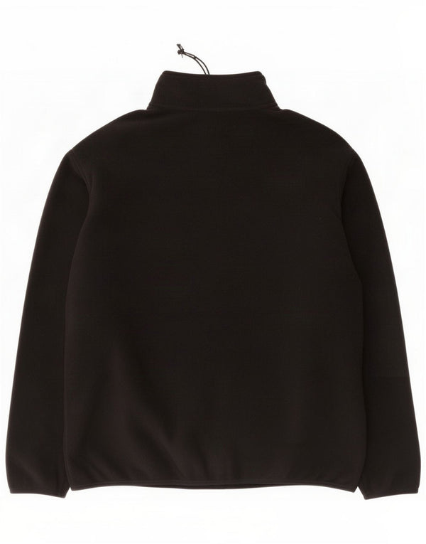 Marks & Spencer Mens Fleece Jacket UK 40 Large Black Polyester