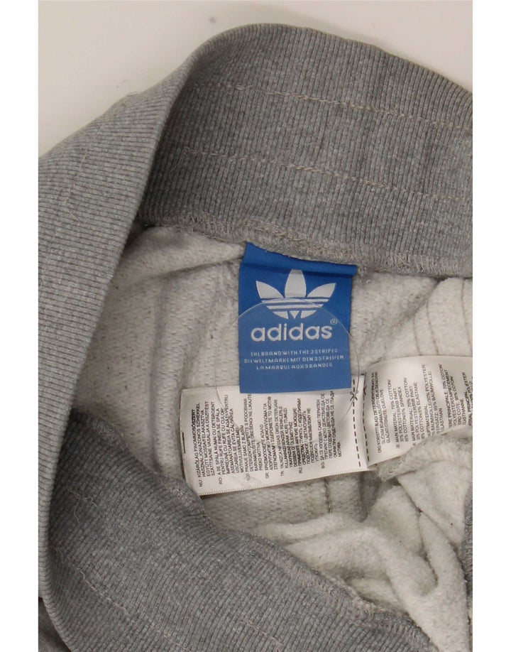 Adidas Mens Tracksuit Trousers Joggers Medium  Grey Colourblock Cotton